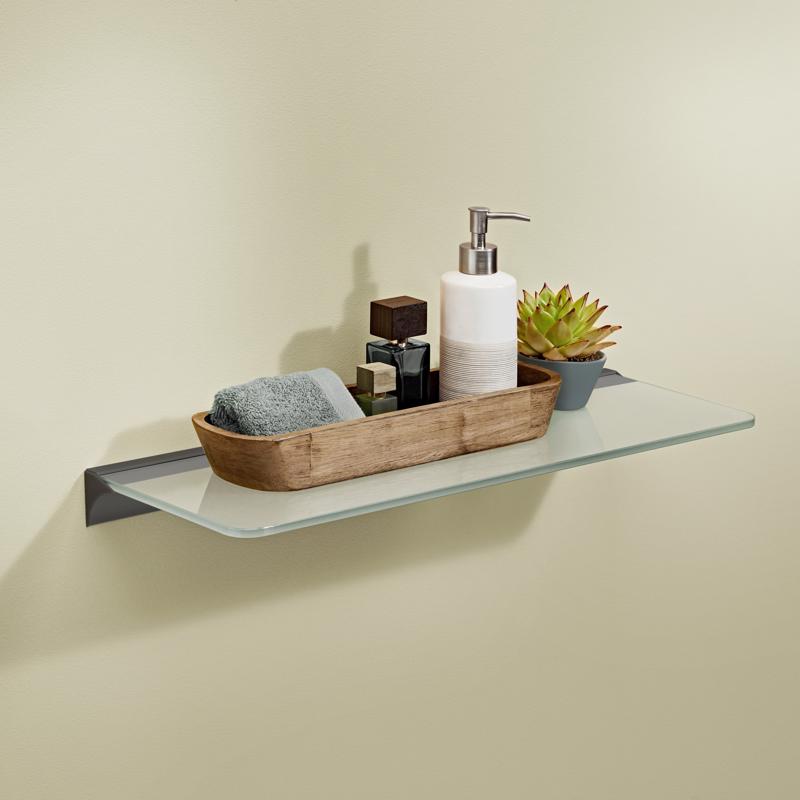 Dolle Rail 1.9 in. H X 23.6 in. W X 1.6 in. D Black Aluminum Shelf Bracket, Pack of 6