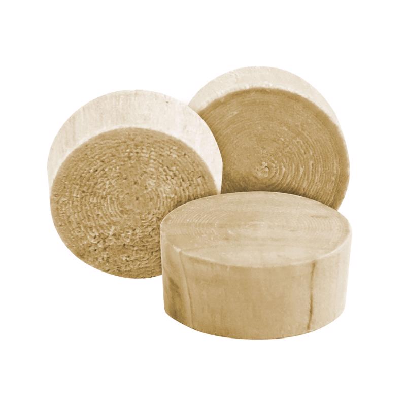 Richelieu Flat Birch Head Plug 1/4 in. D X 0.28 in. L 25 pk Natural, Pack of 5