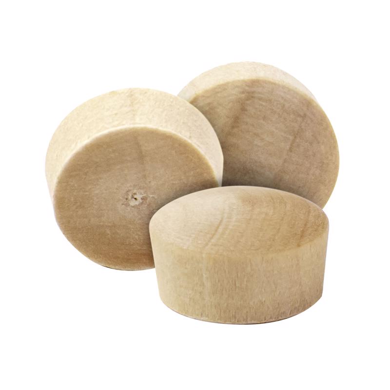 Richelieu Round Birch Head Plug 1/2 in. D X .5 in. L 25 pk Natural, Pack of 5