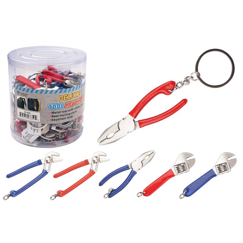 Diamond Visions Metal Assorted Tool Keychain, Pack of 36