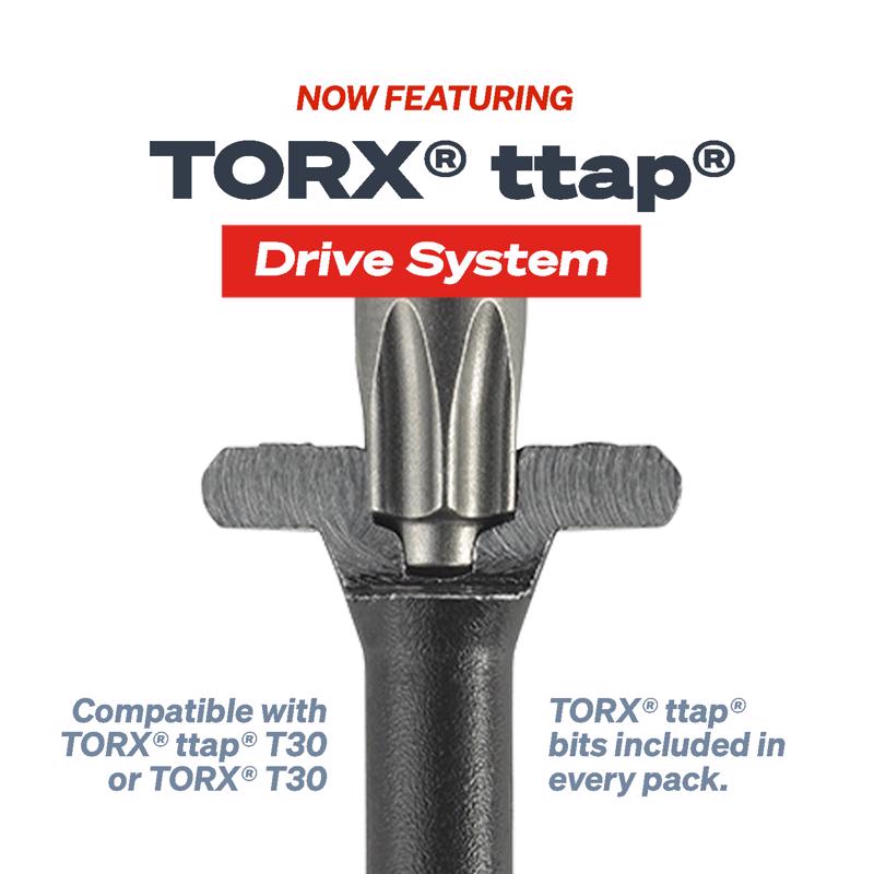FastenMaster Headlok 4.5 in. L Torx Ttap T30 Coarse Structural Wood Screws 50 pk