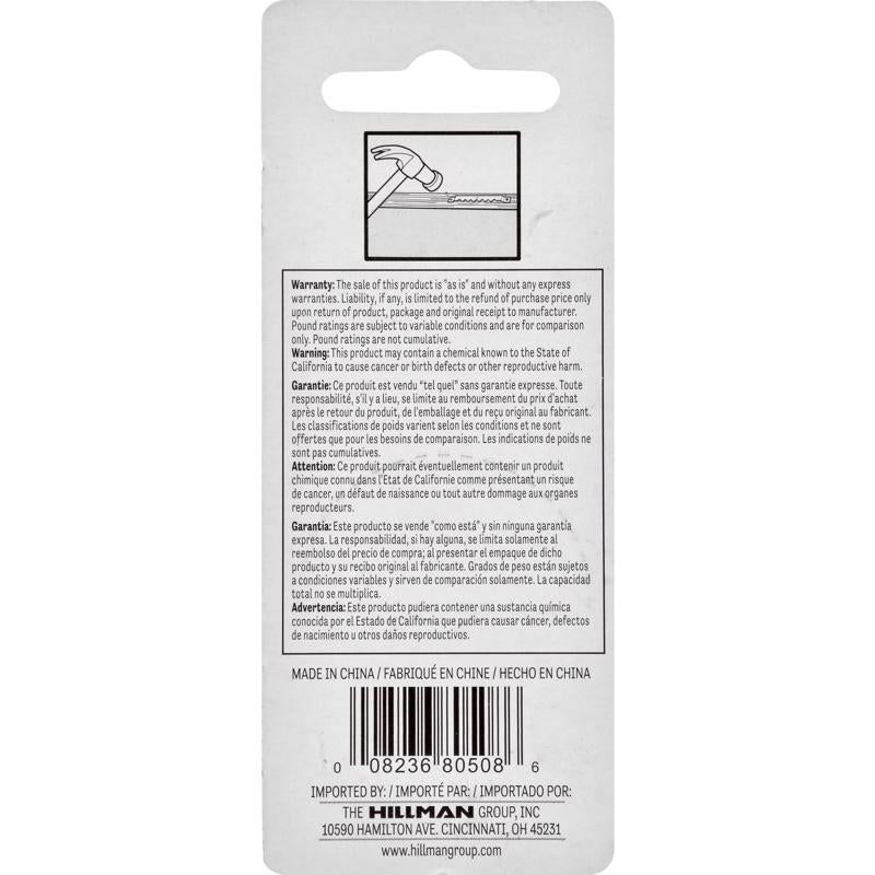 HILLMAN Gilt Sawtooth Picture Hanger 2 pk, Pack of 10