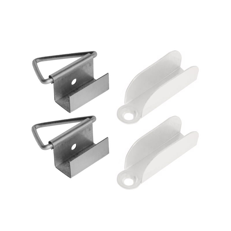 M-D Building Products Aluminum 3/8 in. W X 1-1/2 in. L Screen Top Hanger 1 pk, Pack of 10