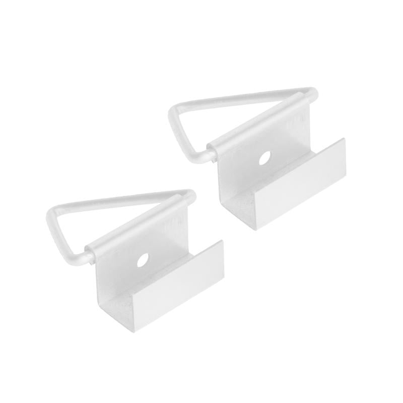 M-D Building Products Aluminum 7/16 in. W X 1-1/2 in. L Screen Bottom Latches 2 pk, Pack of 25