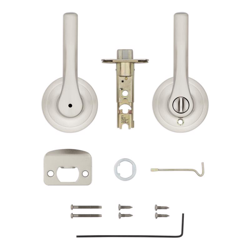 Kwikset Henley Satin Nickel Privacy Lever