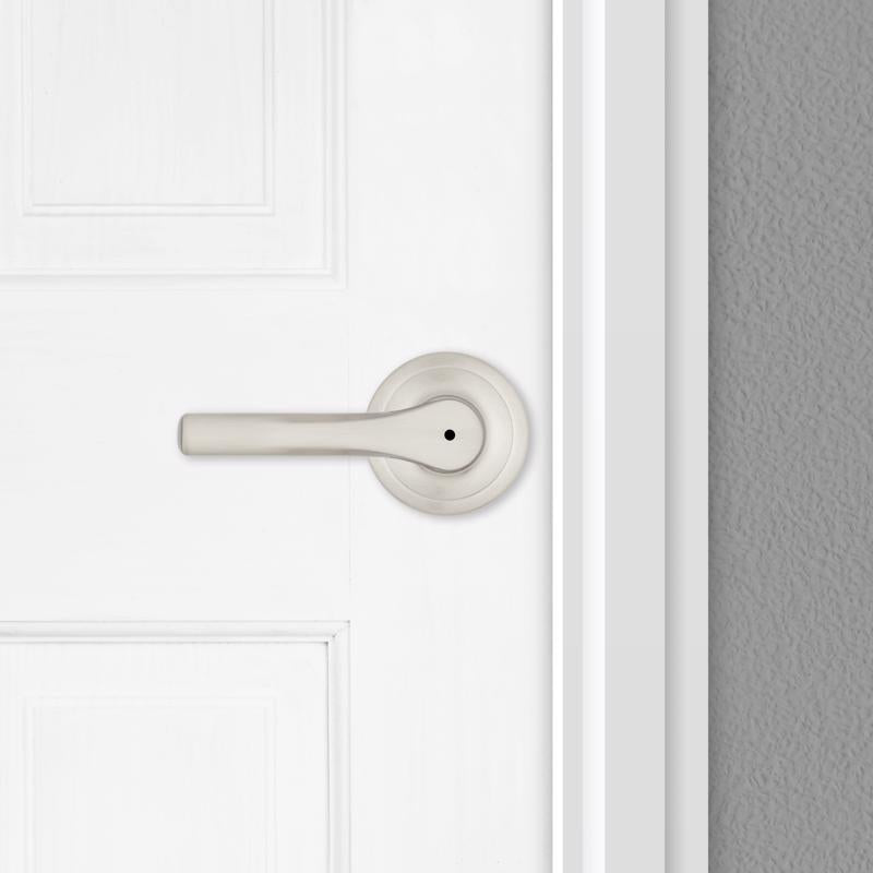 Kwikset Henley Satin Nickel Privacy Lever