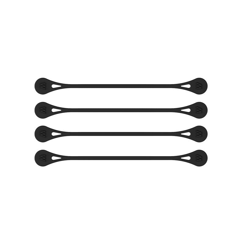 Wrap-It MagnaTies 0.33 in. L Black Silicone Cord Organizer, Pack of 6