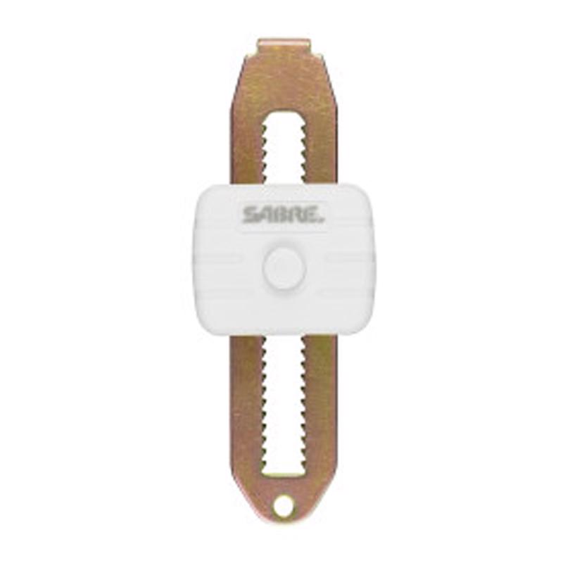 Sabre White Multi-Material Travel Door Lock