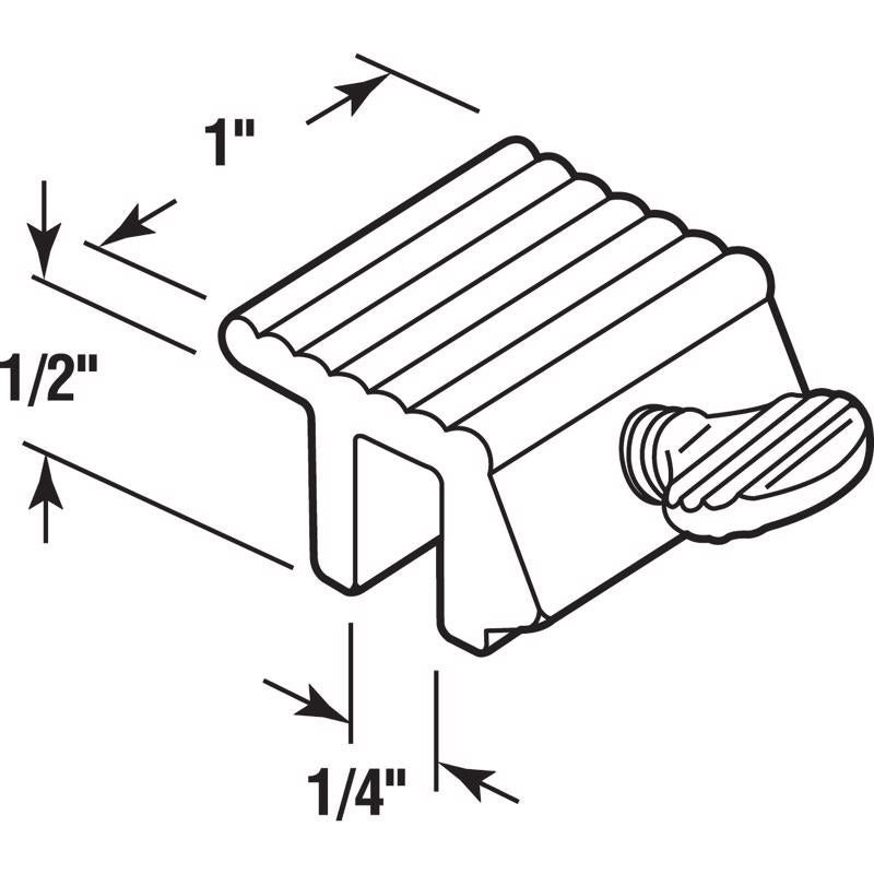 Prime-Line Steel Sash Lock 1 pk
