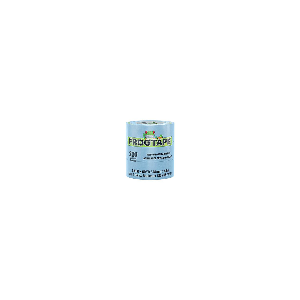 Shurtape 105326 Frogtape 250 Blue Performance Grade Masking Tape, 3/4" x 180', Blue