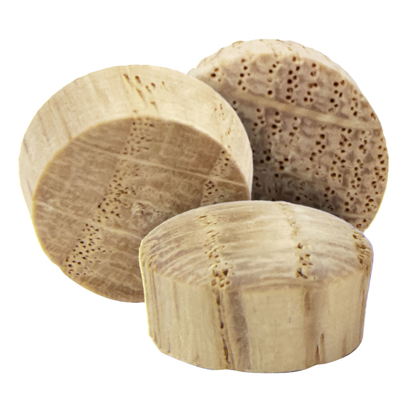 Wolfcraft Round Oak Head Plug 1/2 in. D X 0.3 in. L 1 pk Natural