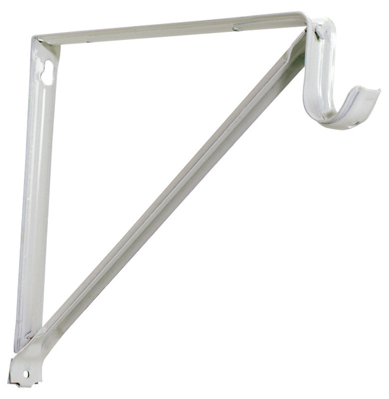 Knape & Vogt John Sterling White Steel Shelf/Rod Bracket 16 Ga. 11 in. L 150 lb, Pack of 20