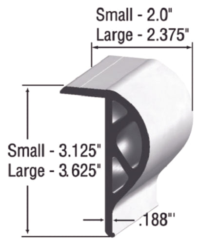 Taylor 45966 True Color Commercial Grade P-Shape Dock Small, Large, 10' in Retail Pack