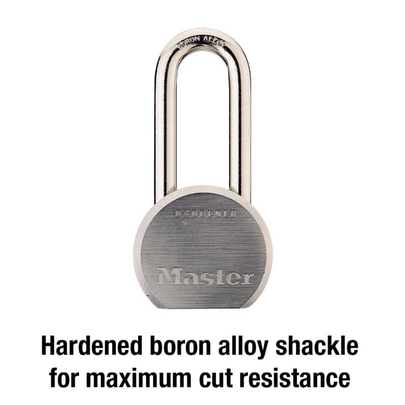 Master Lock 2-3/16 in. H X 2-1/2 in. W Steel 5-Pin Cylinder Weather-Resistant Padlock