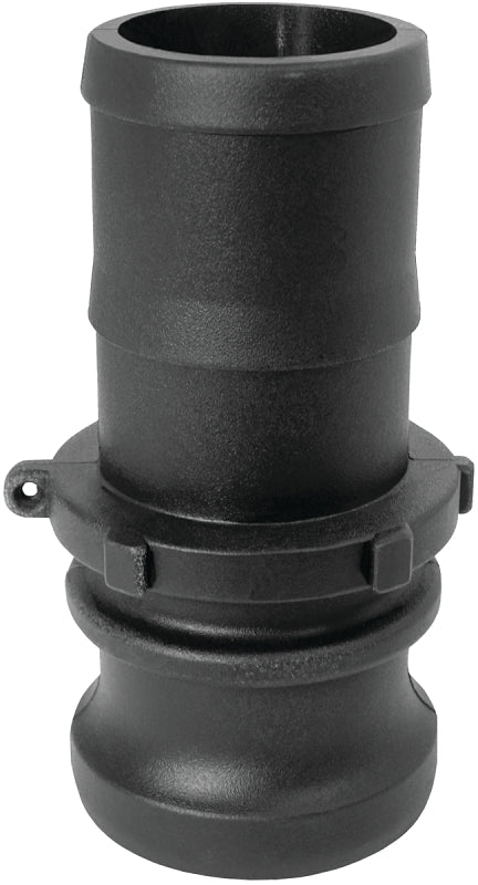 Green Leaf E Series 200E/GLP200E Cam Lever Coupling, 2 in, Male x Hose Barbed, Glass Filled Polypropylene
