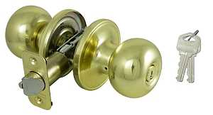 ProSource T9700BRA4V Entry Knob, Brass, K3, KW1 Keyway, 3 Grade, Pack of 3