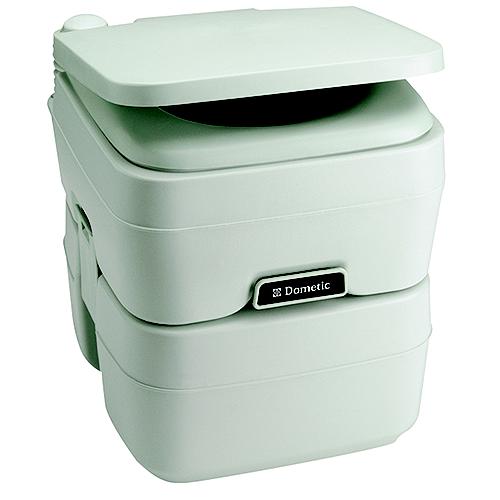 Dometic 5.0 Gallon SaniPottie 965MSD Portable Toilet With Mounting Brackets and 1.5″ MSD Fittings