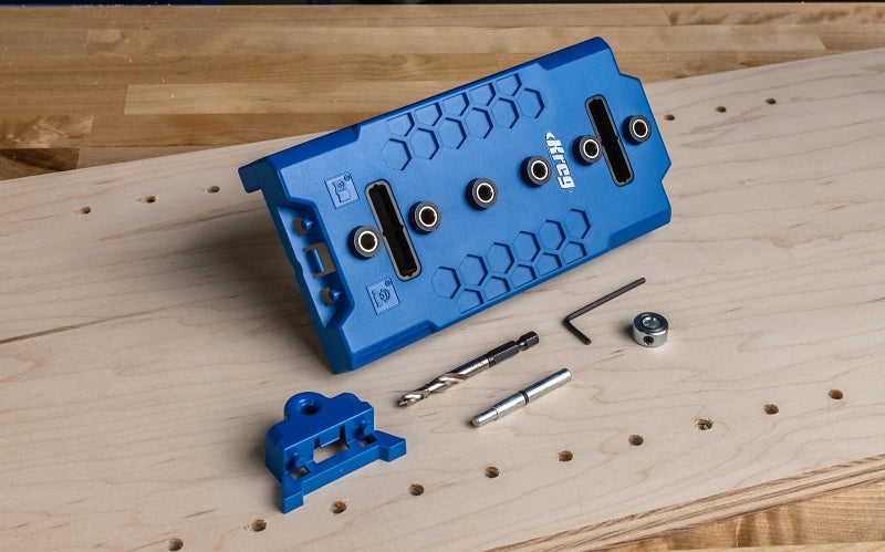 Kreg KMA3232 Shelf Pin Jig, 6-Guide Hole, For: 1/4 in Kreg Shelf Pin Jig Drill Bit, 5 mm Kreg Shelf Pin Jig Drill Bit