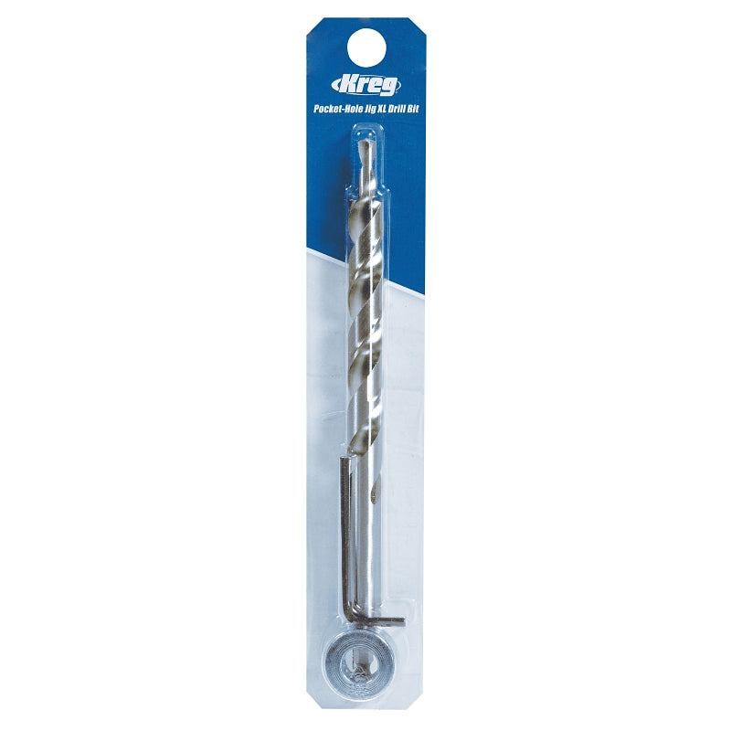 Kreg KPHA908 Drill Bit, 1/2 in Dia, 7-7/8 in OAL, 1/2 in Dia Shank, Hex Shank