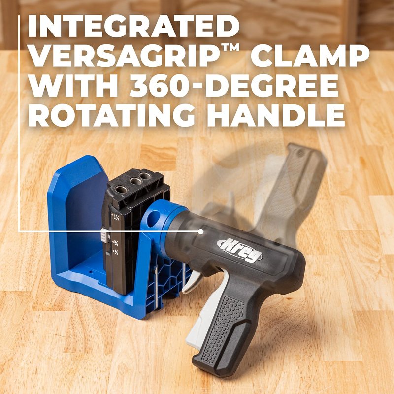 Kreg KPHJ520PRO2 Pocket Hole Jig, 1/2, 3/4, 1-1/2 in Clamping