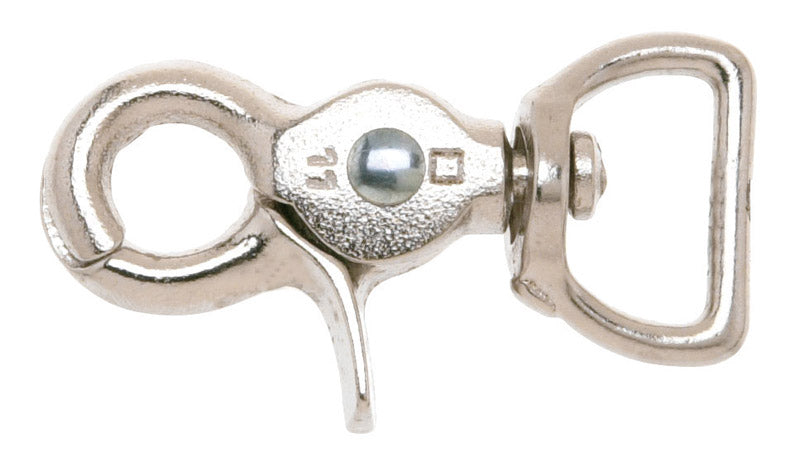Campbell 5/8 in. D X 2-1/2 in. L Nickel-Plated Iron Trigger Snap 70 lb, Pack of 10