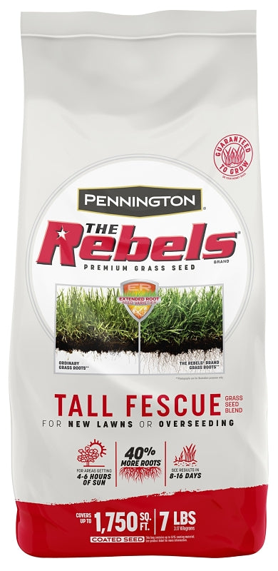 Pennington 100543729 Grass Seed, 7 lb Bag, 1750 sq-ft Coverage Area, Tall Fescue