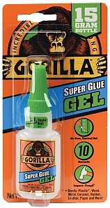 Gorilla 7600103 Super Glue, Straw/White Water, Liquid, Irritating, 15 g, Bottle