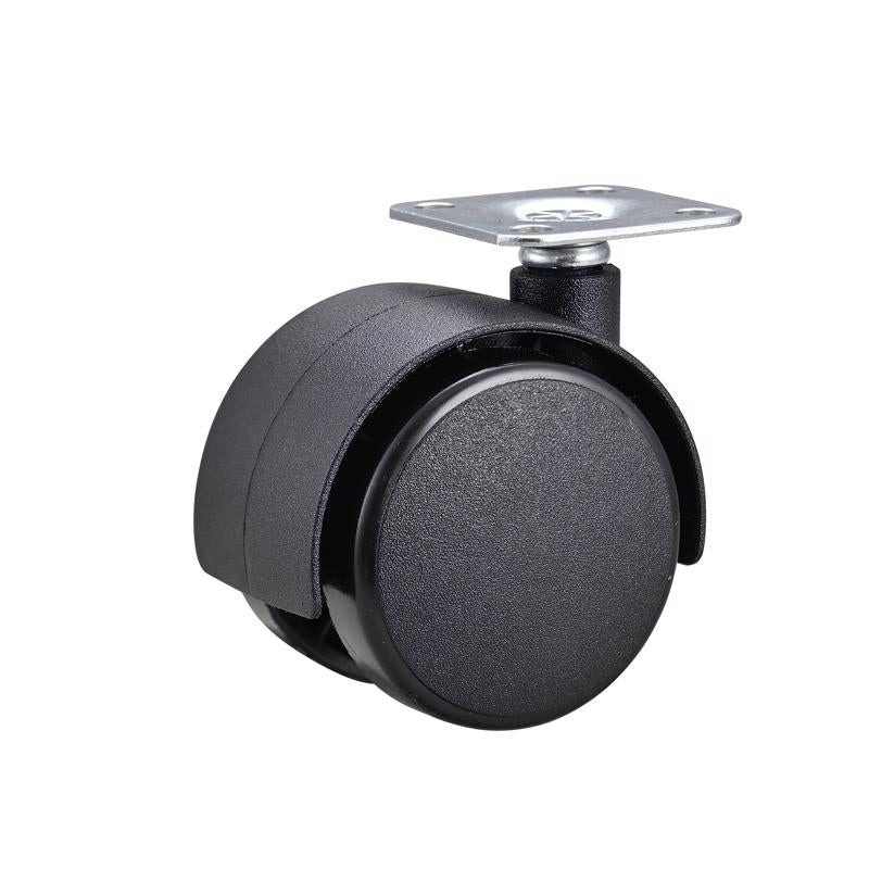 Ace 2 in. D Swivel Plastic Twin Caster 75 lb 2 pk