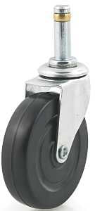 Dh Casters C-L20GRRS Swivel Caster, Grip Ring Mounting, 2-5/8 in H Dimensions, 2 in Dia Wheel, 13/16 in W Wheel, 77 lb