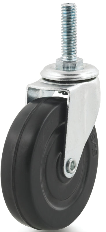 Dh Casters C-L30T2RS Swivel Caster, Threaded Mounting, 3-5/8 in H Dimensions, 3 in Dia Wheel, 13/16 in W Wheel, 110 lb