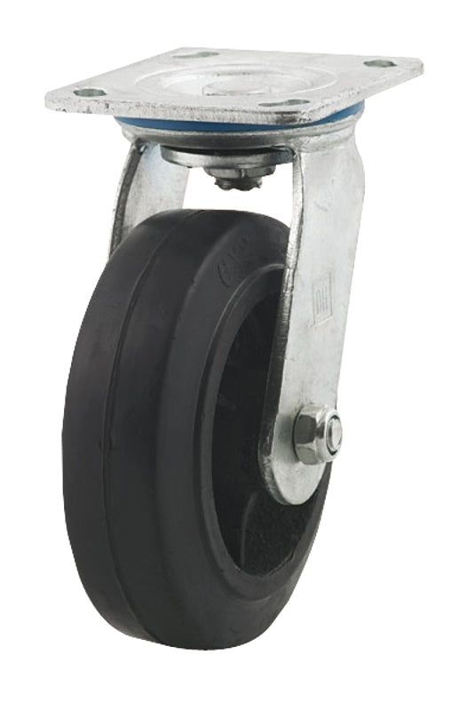 Dh Casters C-MHD6MRS Swivel Caster, 6 in Dia Wheel, 2 in W Wheel, Rubber Wheel, 450 lb