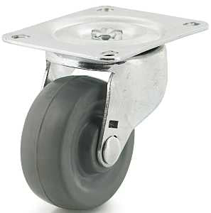 Dh Casters C-GD30MRS Swivel Caster, 3-1/8 x 4-1/16 in Plate, 3-13/16 in H Dimensions