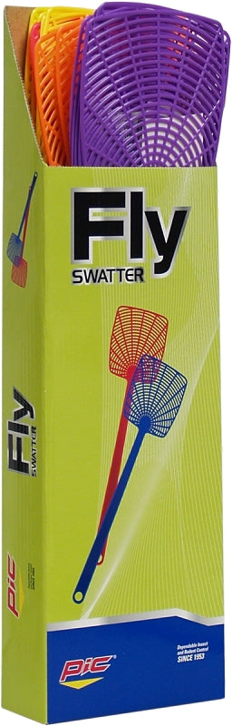 PIC 274 Fly Swatter, 5 in L Mesh, 3-1/2 in W Mesh, Plastic Mesh, Pack of 24