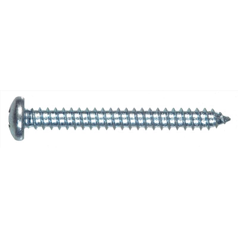 HILLMAN No. 12 Ga. X 1 in. L Phillips Pan Head Sheet Metal Screws 50 pk, Pack of 5