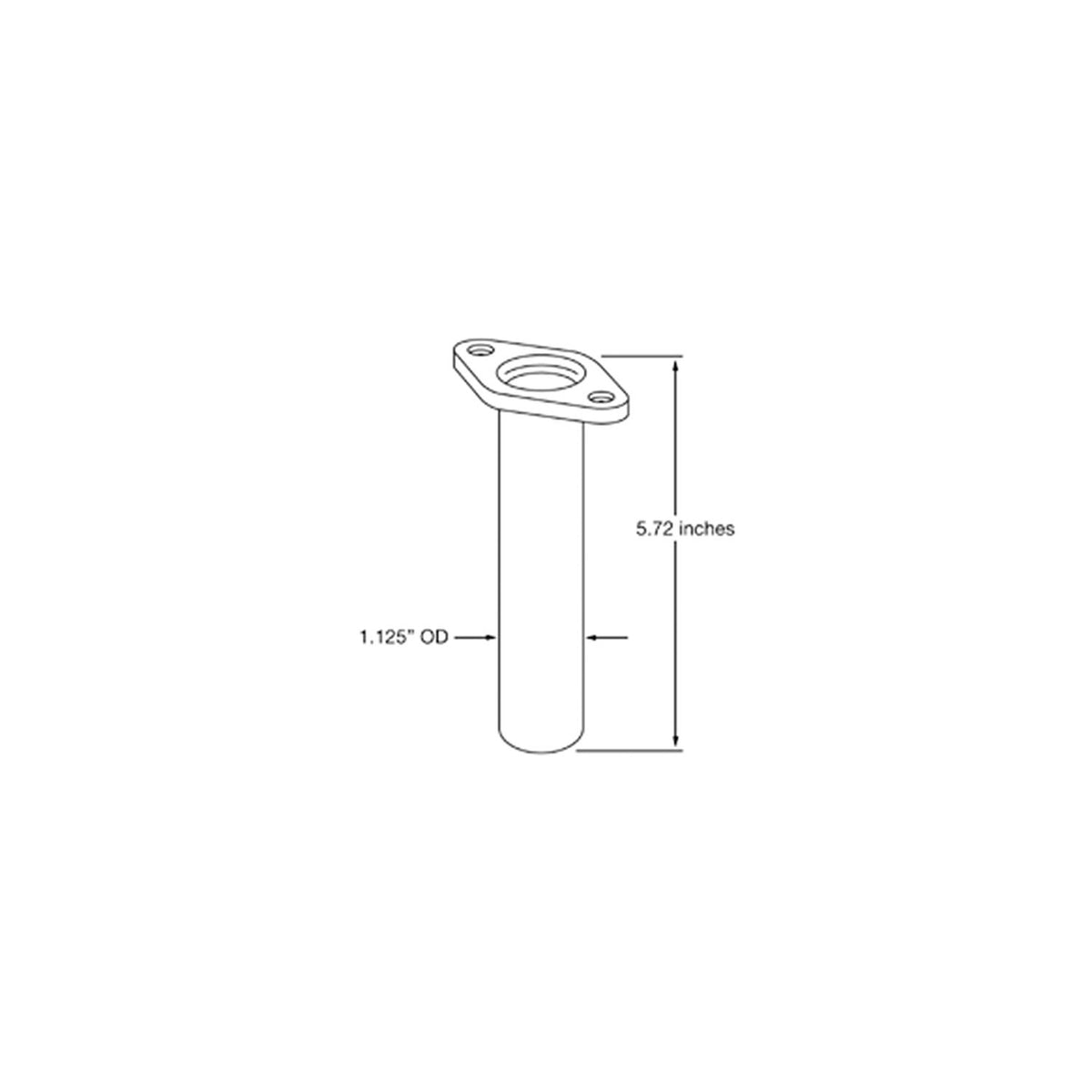 Onan Exhaust Downtube w/Flange