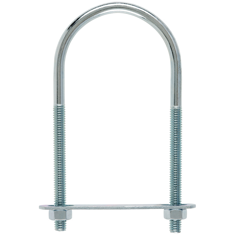 Hampton 0.31 in. X 2-1/2 in. W X 5-1/4 in. L Coarse Zinc-Plated Steel U-Bolt, Pack of 10