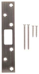 ProSource HSH-004BN-PS Security Door Latch Strike, Steel, Satin Nickel, 6 in H, 1-1/8 in W