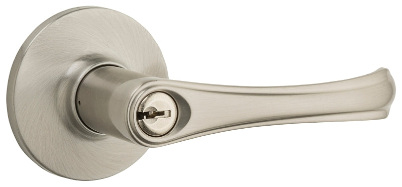Weiser Grapevine Series 9SL50000-017 Entry Lever, Satin Nickel, Residential, Universal Hand, 3 Grade