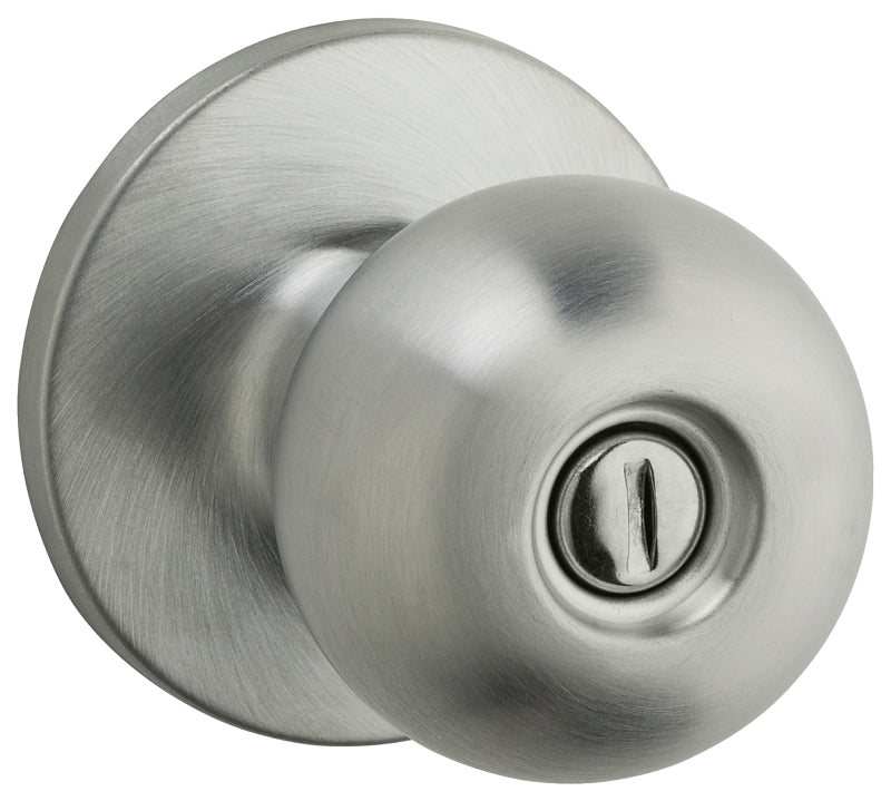 Weiser Regina Series 9SK30000-024 Privacy Lockset, Traditional Design, Satin Chrome, Universal Hand