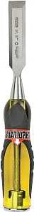 STANLEY Fatmax Thru-Tang 16-977 Chisel, 3/4 in Tip, 9 in OAL, Carbon Steel Blade, Ergonomic Handle