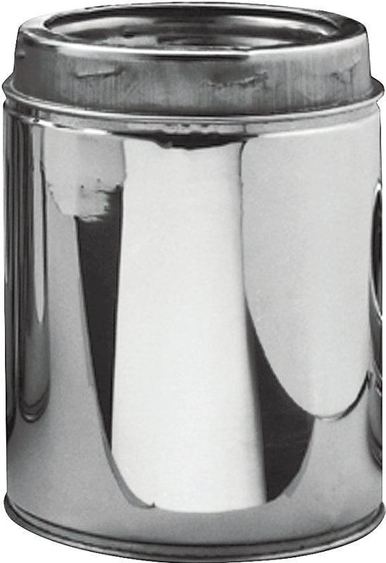Selkirk 206006 Chimney Pipe, 6 in ID, 8 in OD, 6 in L, Stainless Steel, Pack of 2
