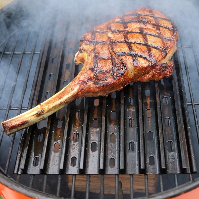 Grillgrate Flavor Zone UNV15-9R Grill Grate, 15 in L, 9-1/4 in W, Aluminum, Anodized