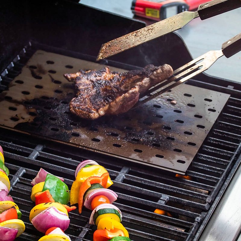 Grillgrate Flavor Zone UNV15-9R Grill Grate, 15 in L, 9-1/4 in W, Aluminum, Anodized