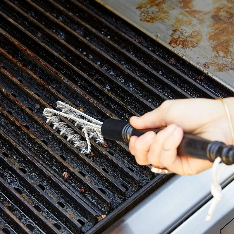 Grillgrate SSGVB Grate Valley Grill Brush, 4 in L Brush, Stainless Steel Bristle, Plastic Handle, 15 in L
