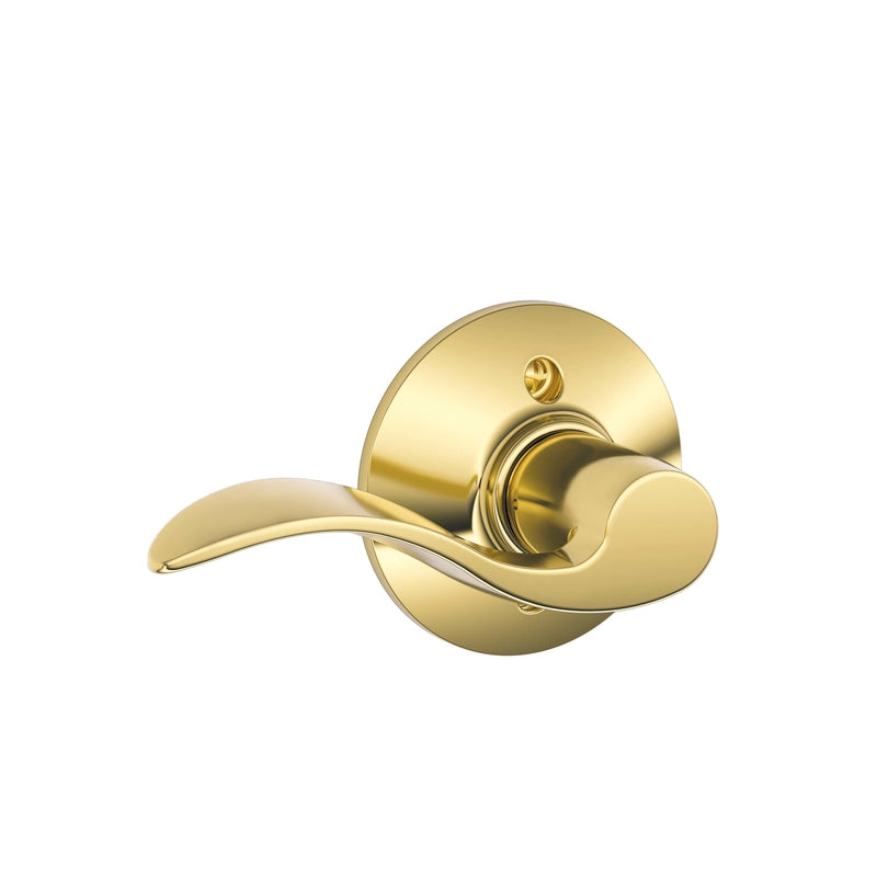 Schlage Accent Classic Bright Brass Dummy Lever