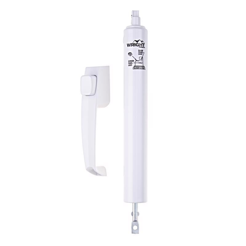 Wright 1-3/4 in. D X 1-3/4 in. L White Steel Lanai Door Repair Kit 1 pk