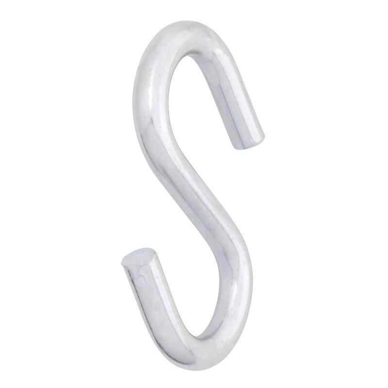 Hampton Medium Zinc-Plated Silver Steel 3.25 in. L S-Hook 240 lb 1 pk, Pack of 20