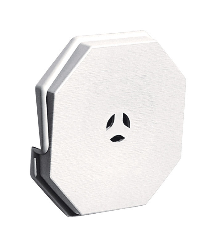 Builders Edge 6-3/4 in. H X 6.75 in. W X 7/8 in. L Prefinished White Copolymer Mounting Block, Pack of 10