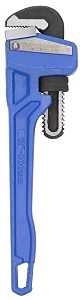 Vulcan JL40112 Pipe Wrench, 32 mm Jaw, 12 in L, Serrated Jaw, Carbon Steel, Powder-Coated, Heavy-Duty Handle