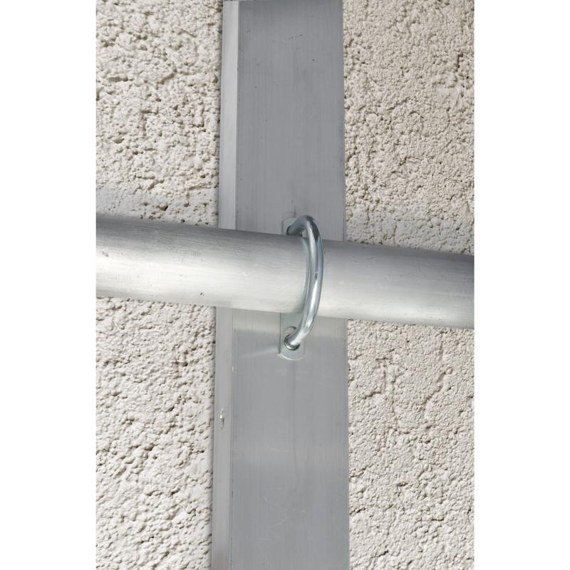 Hampton 3/8 in. X 2-1/2 in. W X 3-5/8 in. L Coarse Zinc-Plated Steel U-Bolt, Pack of 10